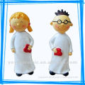 ceramic girl and boy with love heart wedding gift